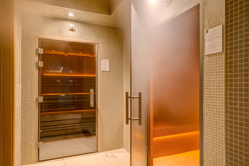 Sauna at Apex City of Bath Hotel Sauna at Apex City of Bath Hotel
