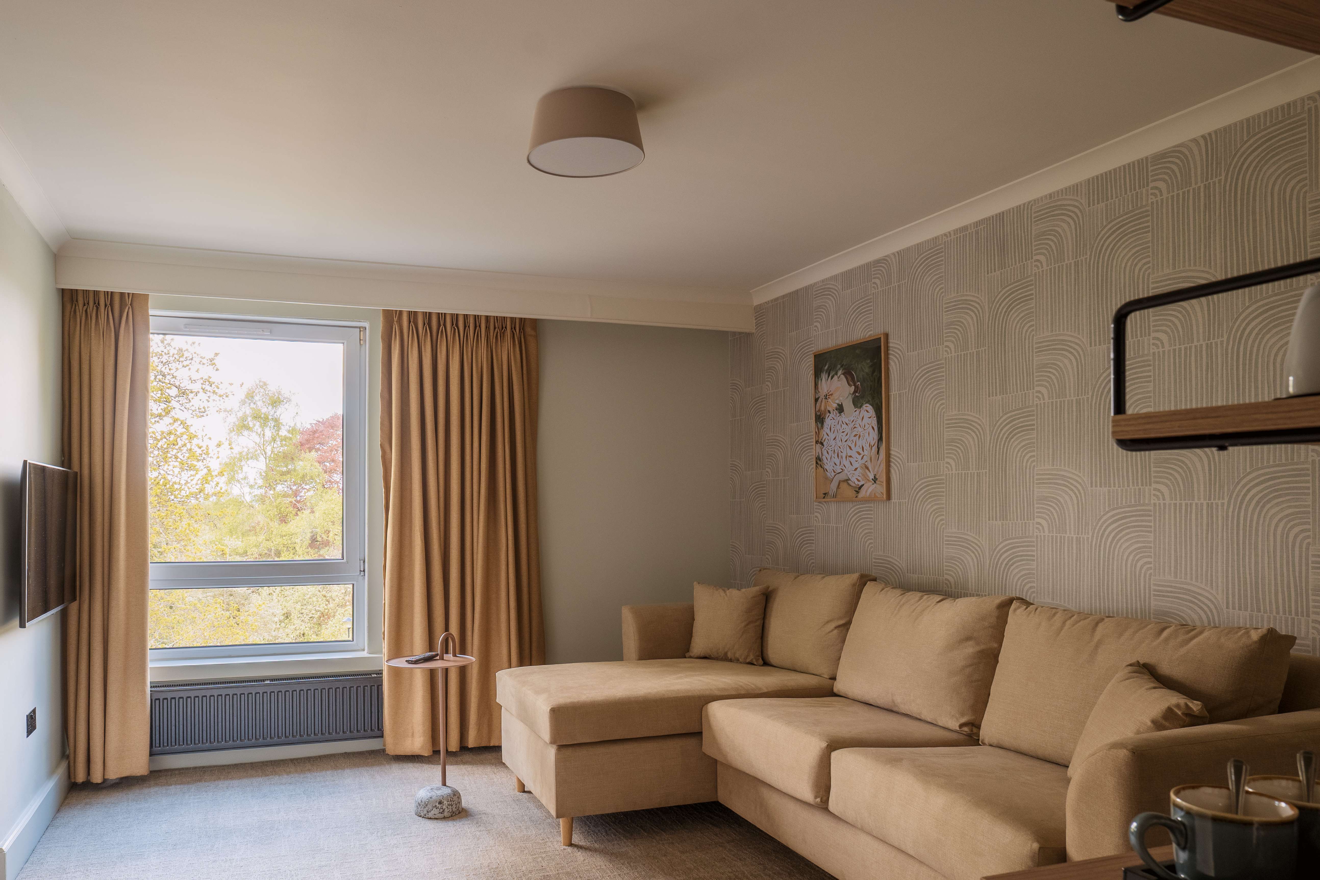 Living area in the Junior Suite at Apex Dunblane Hydro Hotel