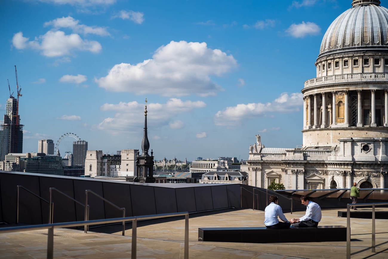 London skyline London skyline including St Paul's Cathedral during the day
