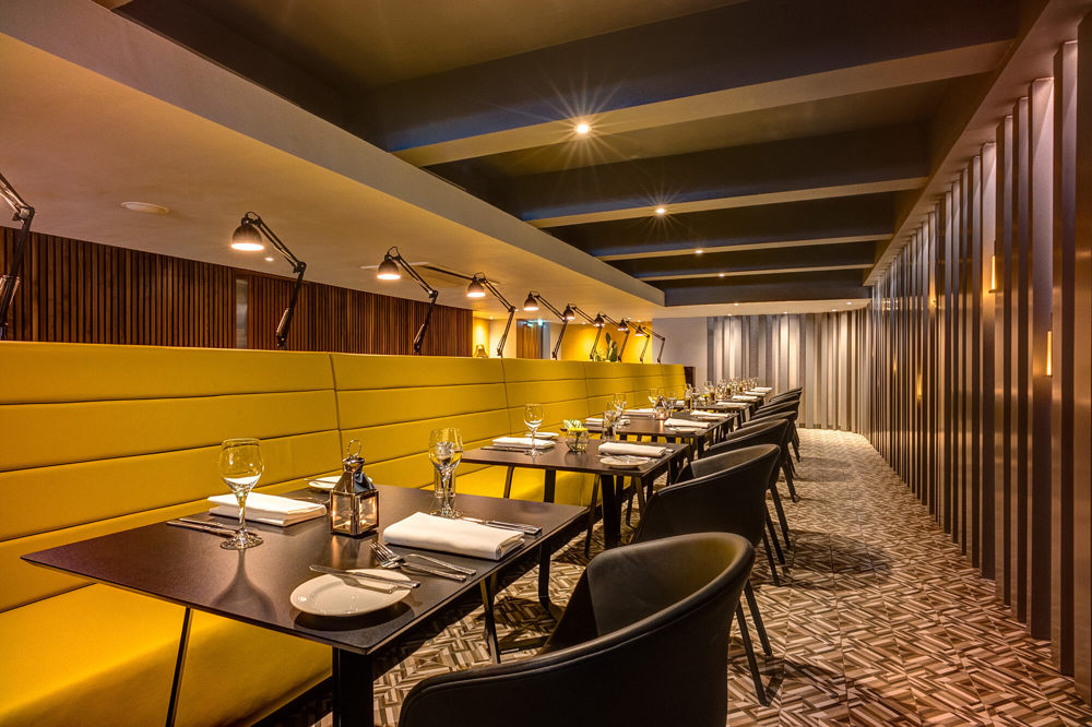 Agua at Apex City of Edinburgh Hotel Agua restaurant set for dining