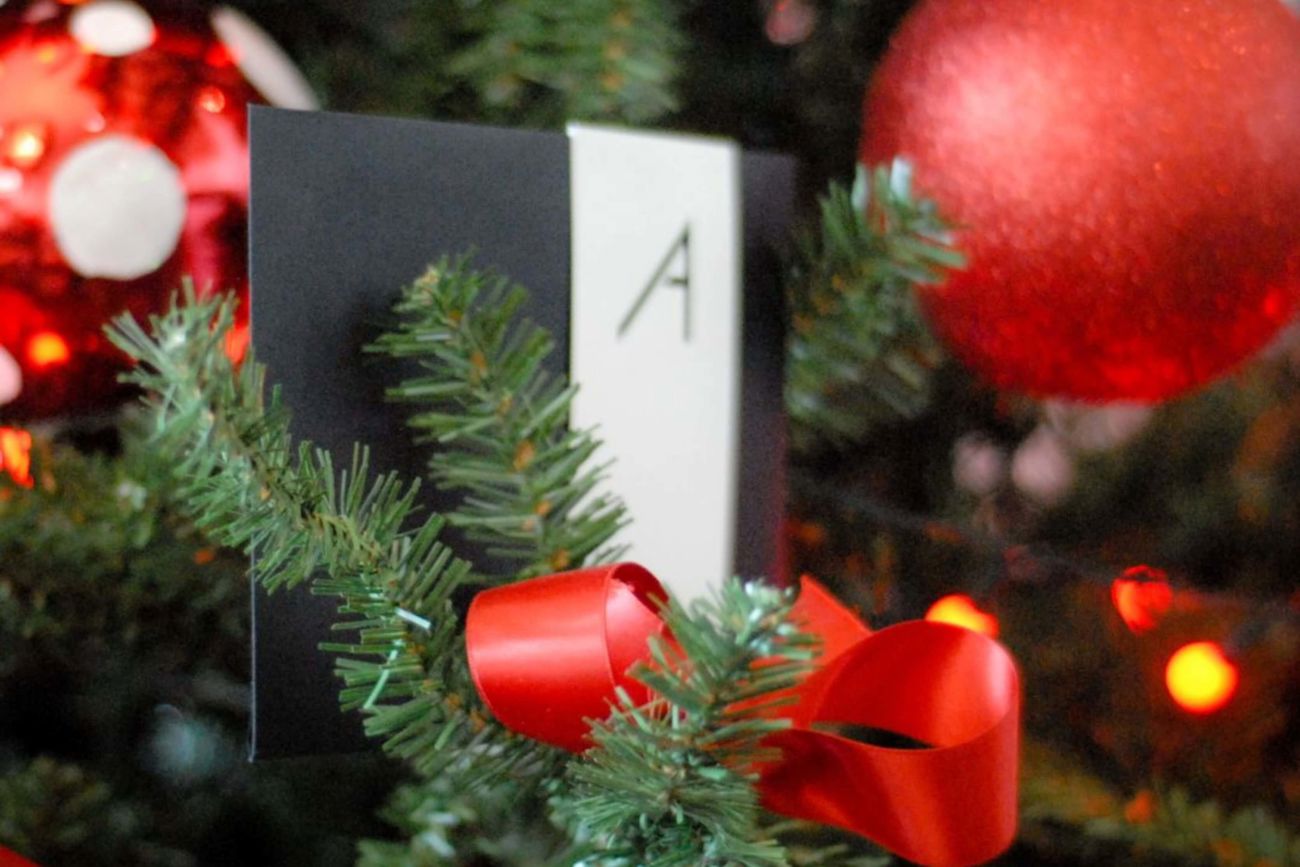 Gift Voucher On Christmas Tree