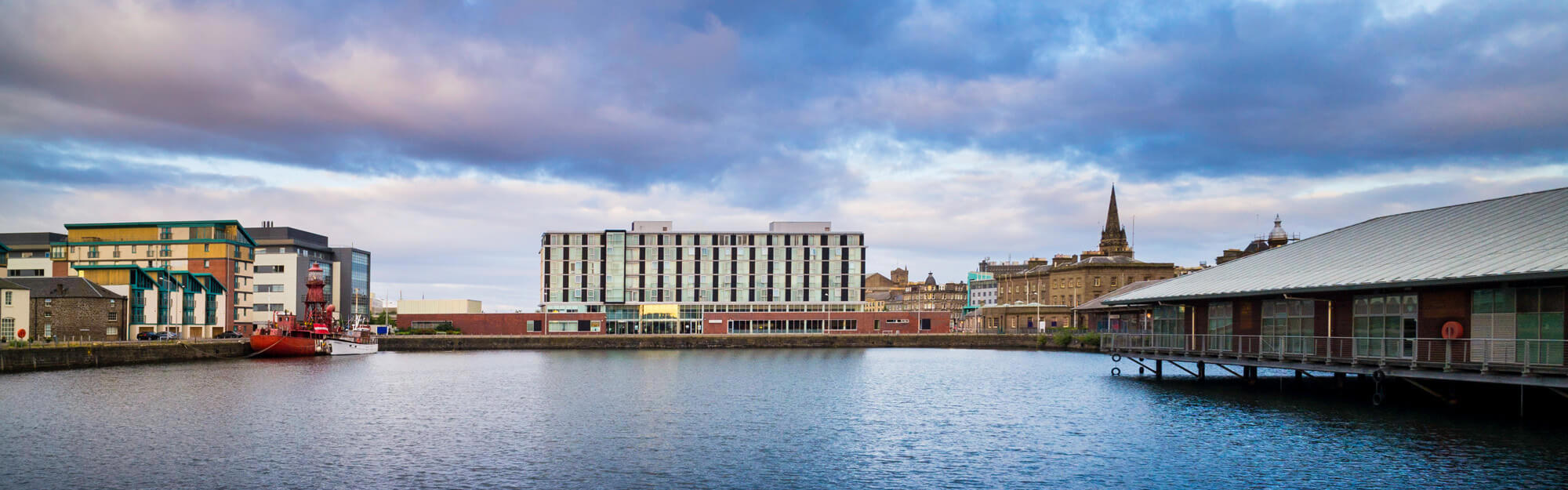 Apex City Quay Hotel & Spa in Dundee across the City Quay