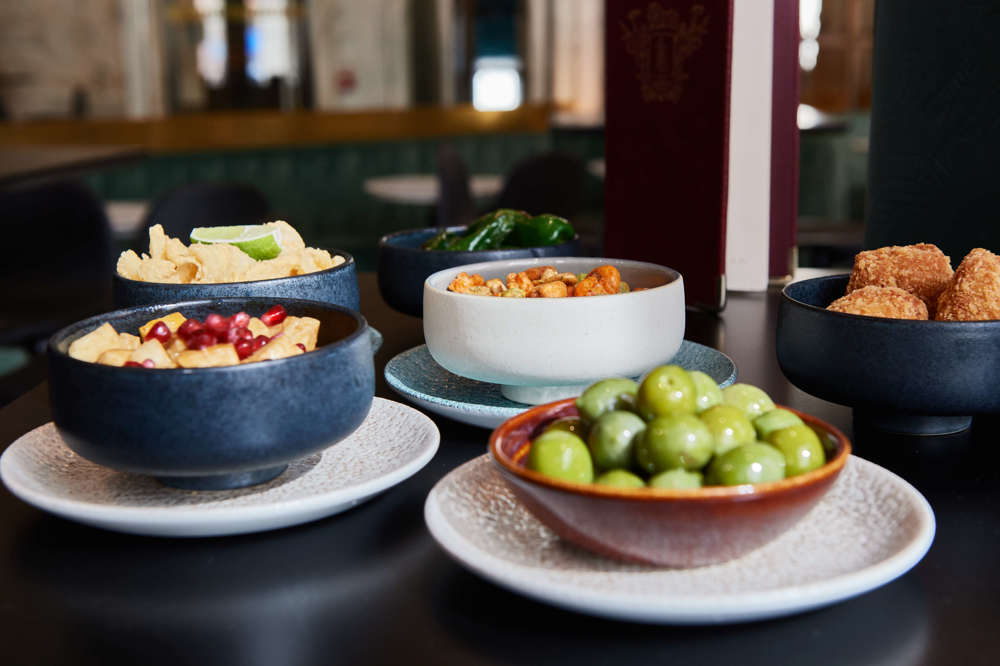 Selection of small plates Selection of small plates