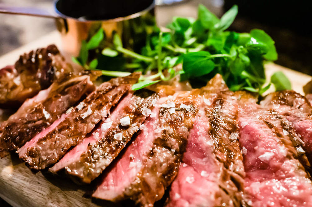 Dining at Off The Wall Bar & Grill Steak at Off The Wall Bar & Grill