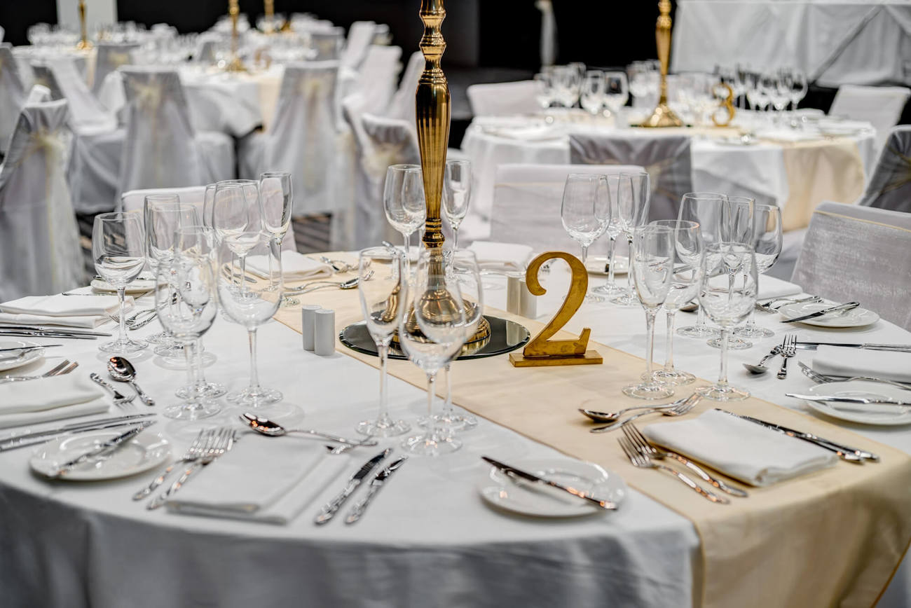 Weddings at Apex Hotels Wedding table setting