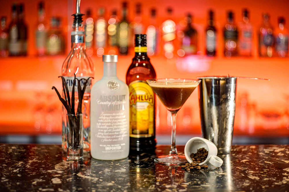 Cocktails at Chambers Cocktails on bar