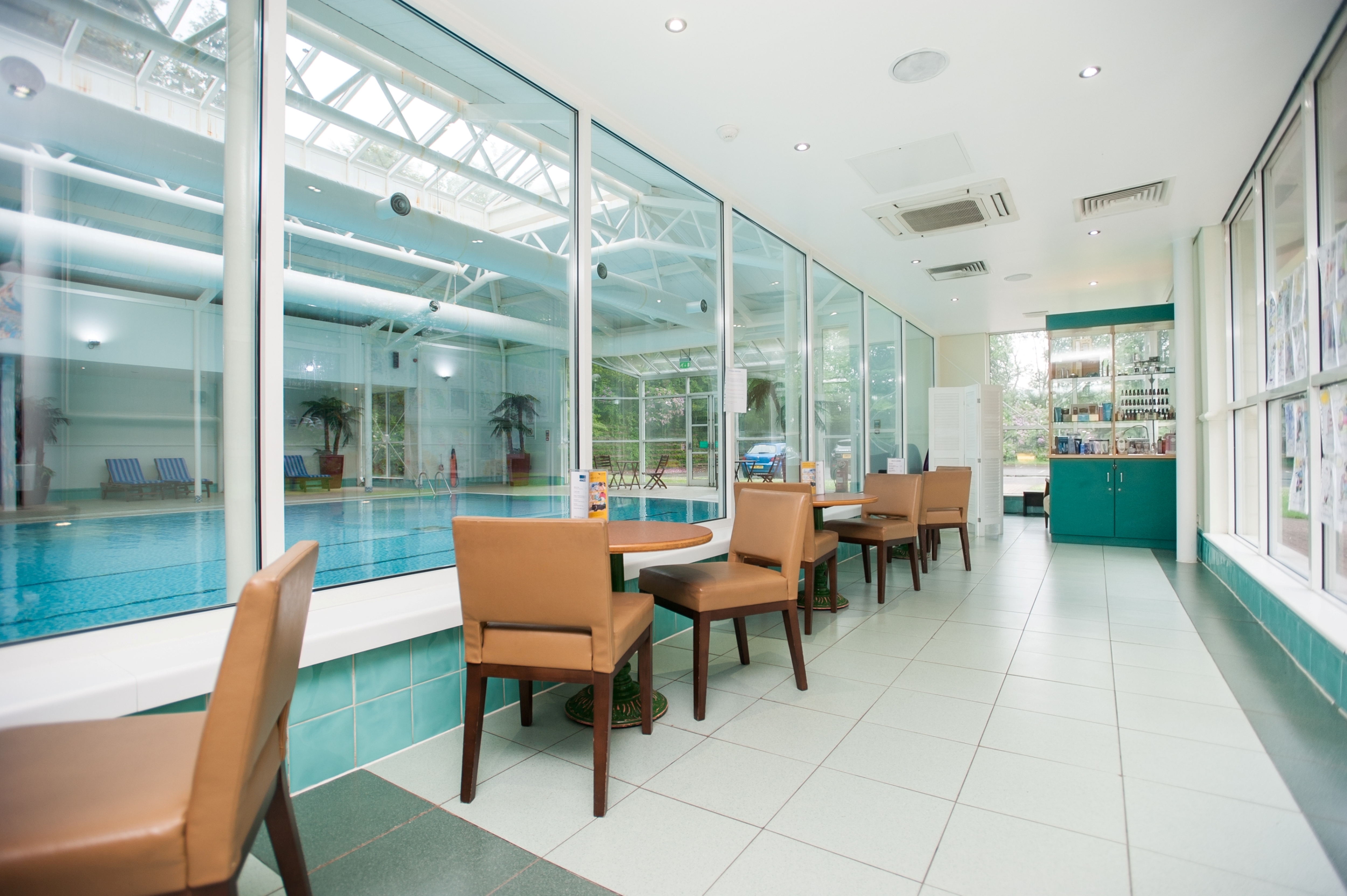 seating area at dunblane hyrdo health club