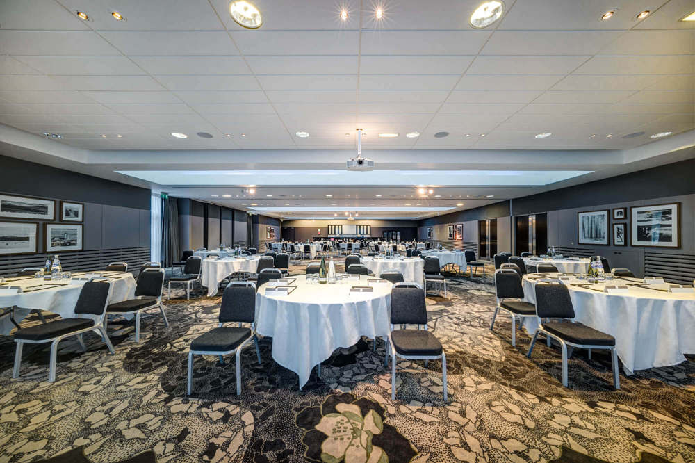 City Quay Room at Apex City Quay Hotel & Spa City Quay room set up cabaret style at Apex City Quay Hotel & Spa