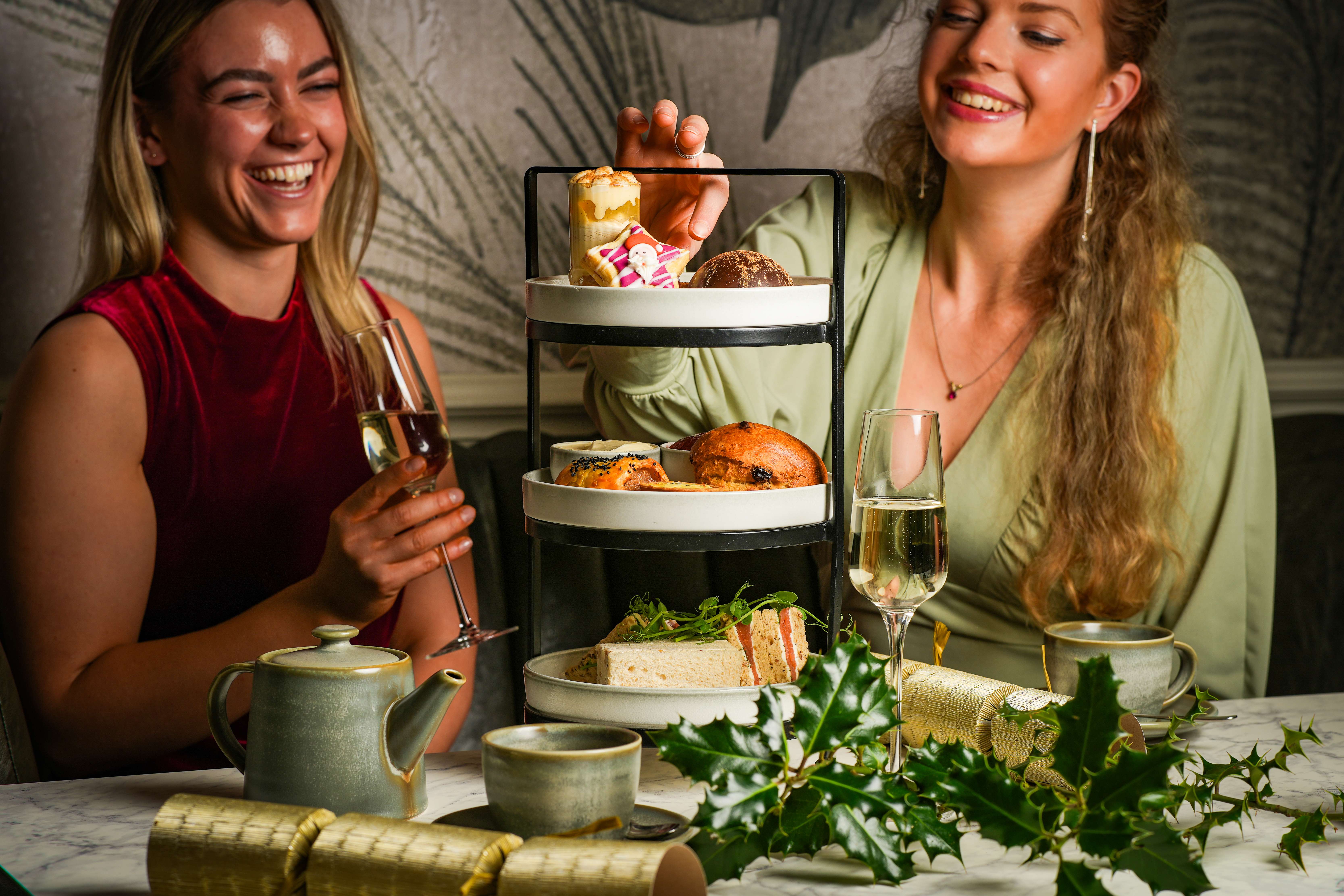 festive afternoon tea at liberte edinburgh