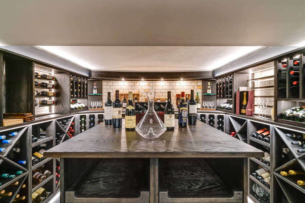 Wine cellar in The Justice Room at Lazy Ballerinas