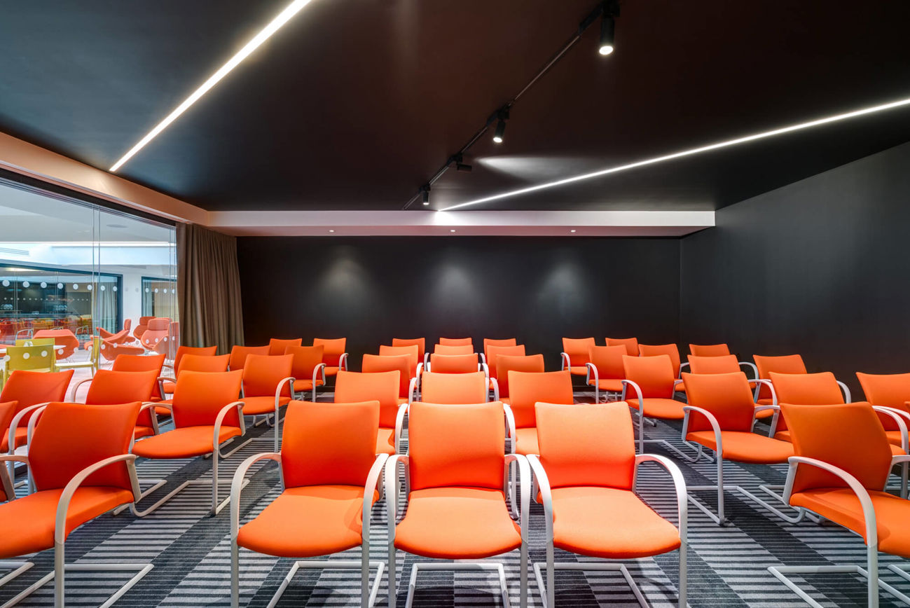 Camden room at Apex City of Bath Hotel set up theatre style