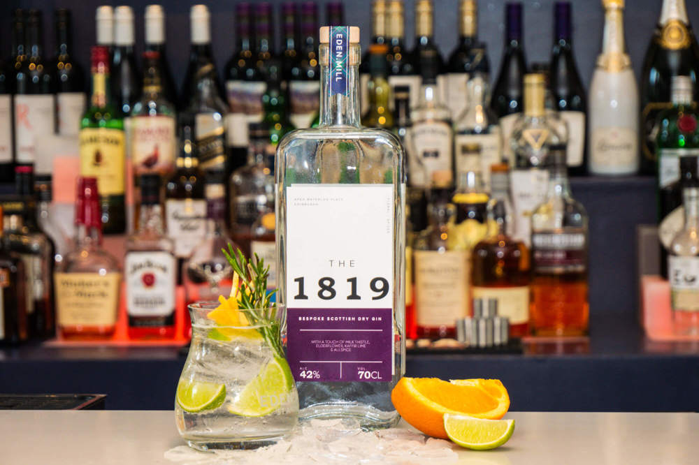 The 1819 gin The 1819 gin on bar at Apex Waterloo Place Hotel